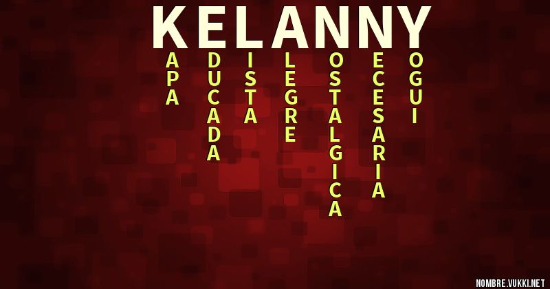 Acróstico kelanny