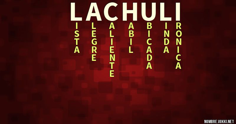 Acróstico la chuli
