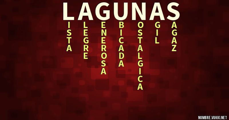 Acróstico lagunas