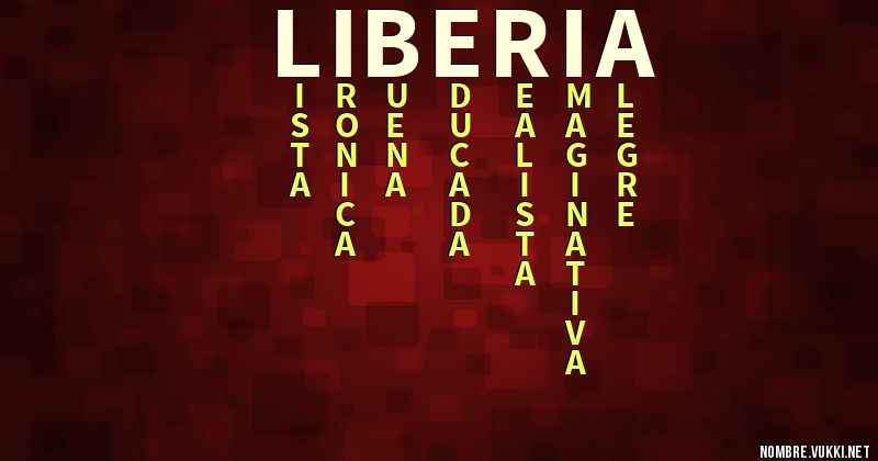 Acróstico liberia