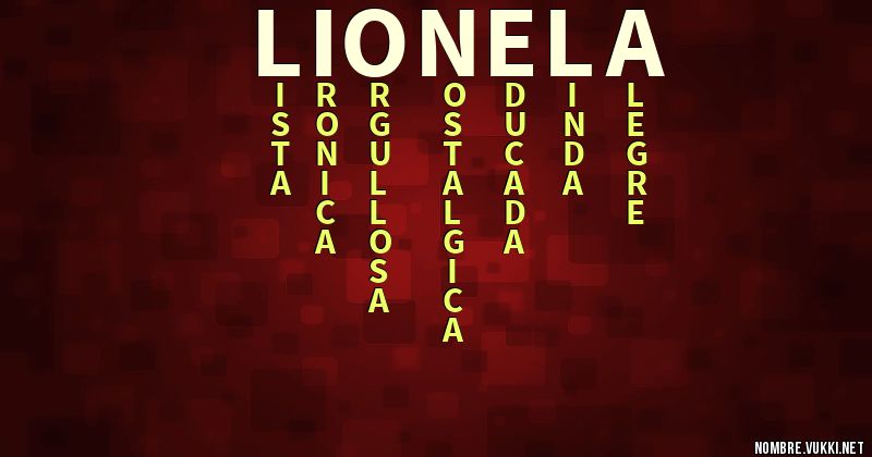 Acróstico lionela