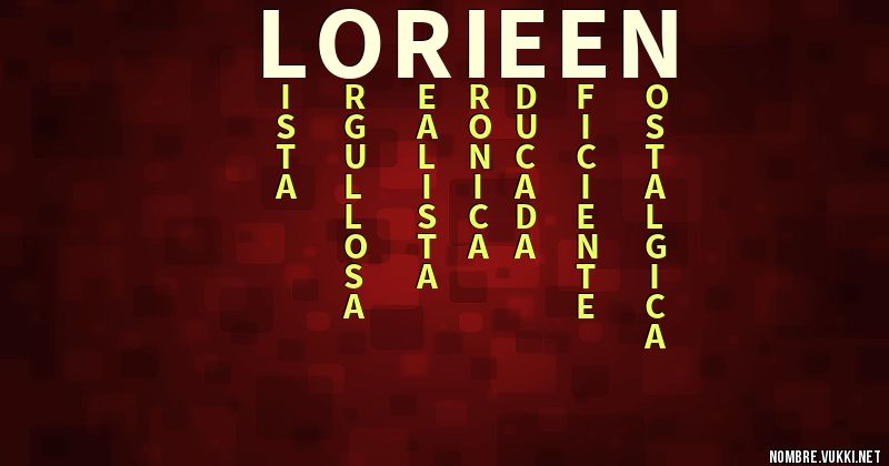 Acróstico lorieen