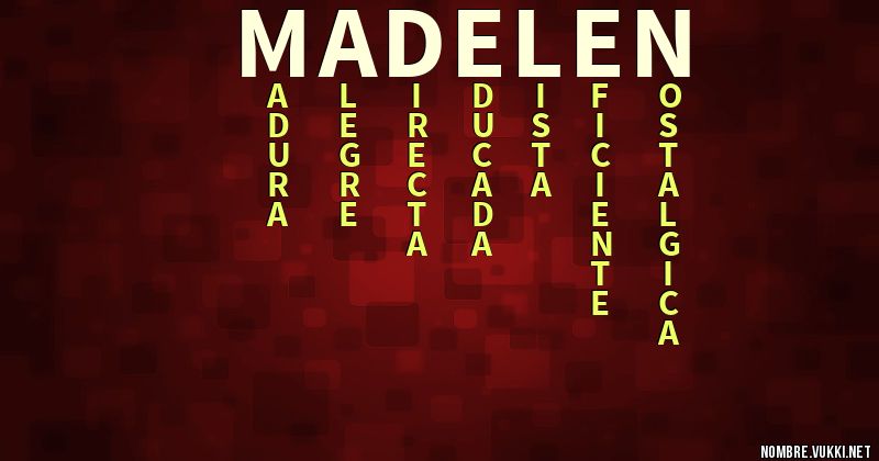 Acróstico madelen