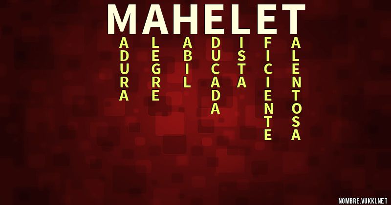 Acróstico mahelet