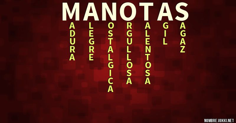 Acróstico manotas