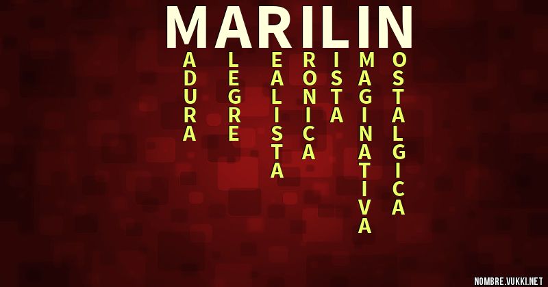 Acróstico marilín