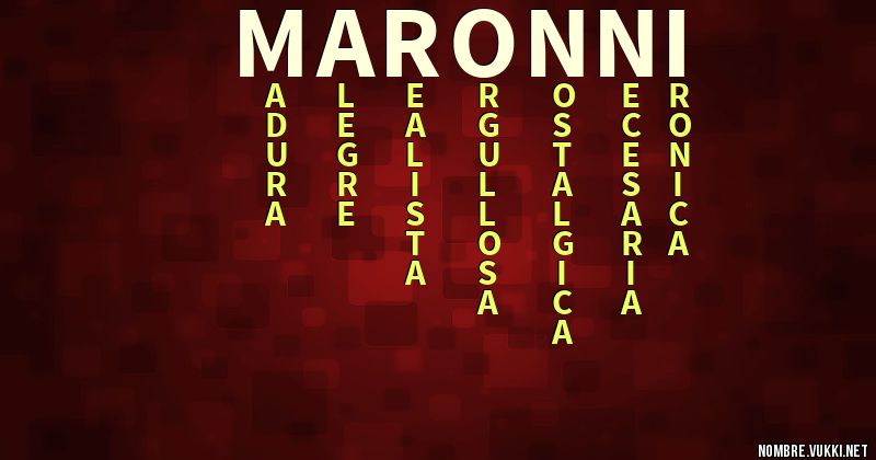 Acróstico maronni