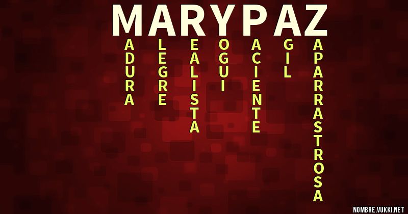 Acróstico mary paz