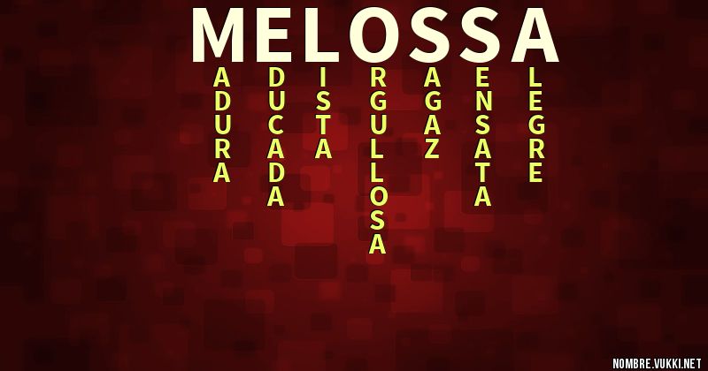 Acróstico melossa