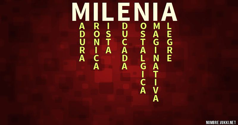 Acróstico milenia
