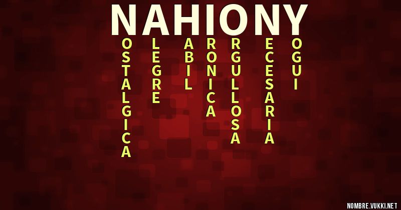 Acróstico nahiony