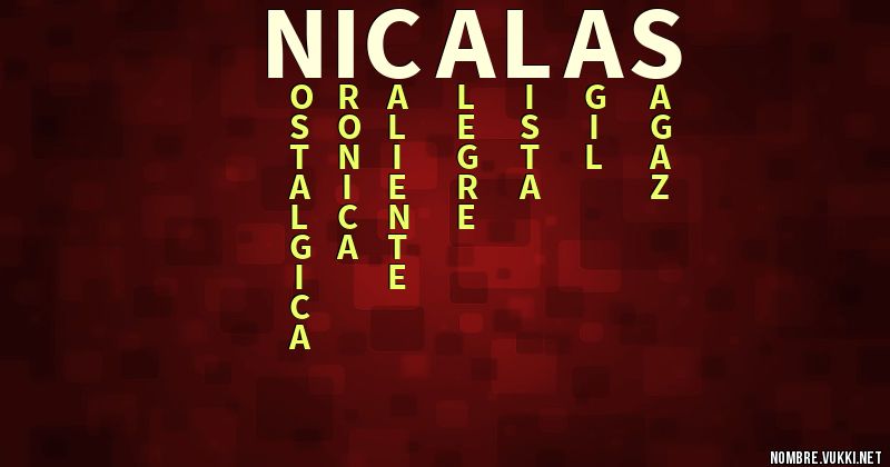 Acróstico nicalas