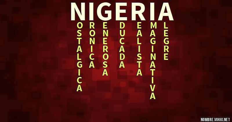Acróstico nigeria
