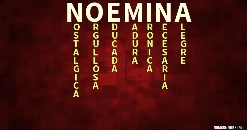 Acróstico noemina
