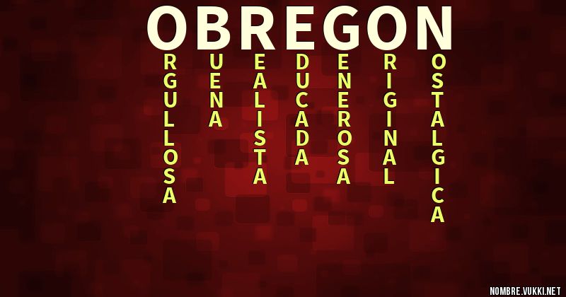 Acróstico obregon