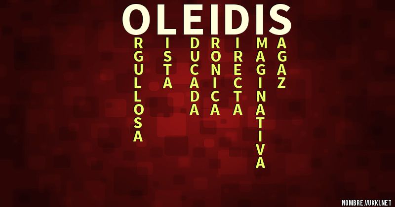 Acróstico oleidis