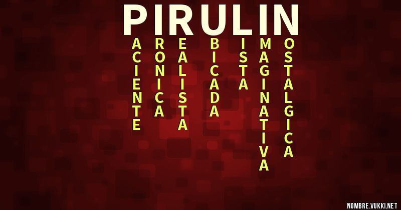 Acróstico pirulin