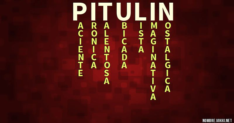 Acróstico pitulin