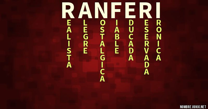 Acróstico ranferi