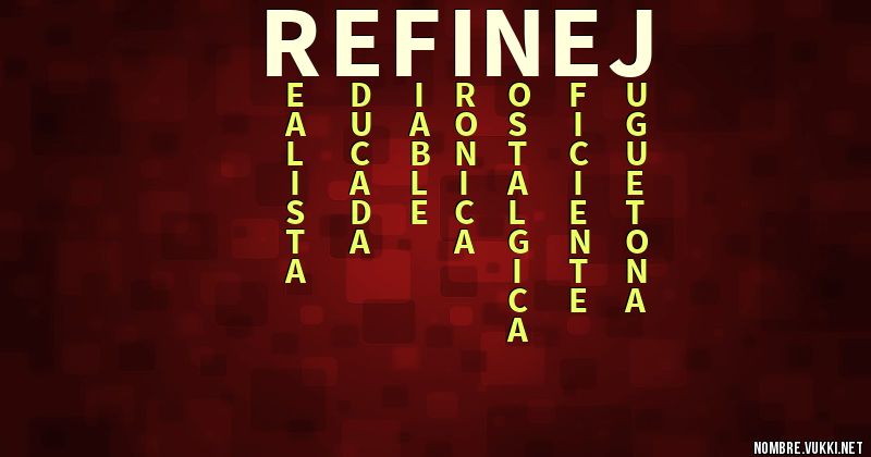Acróstico refinej