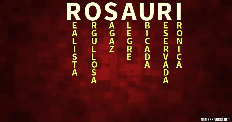 Acróstico rosauri