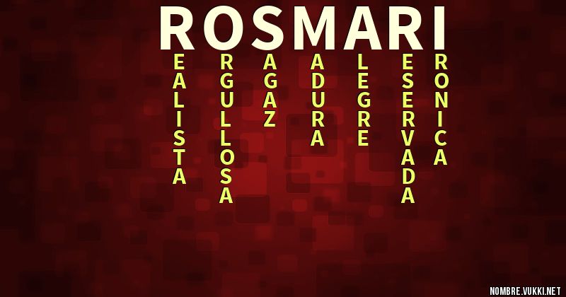 Acróstico rosmari