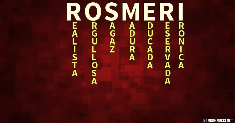 Acróstico rosmeri