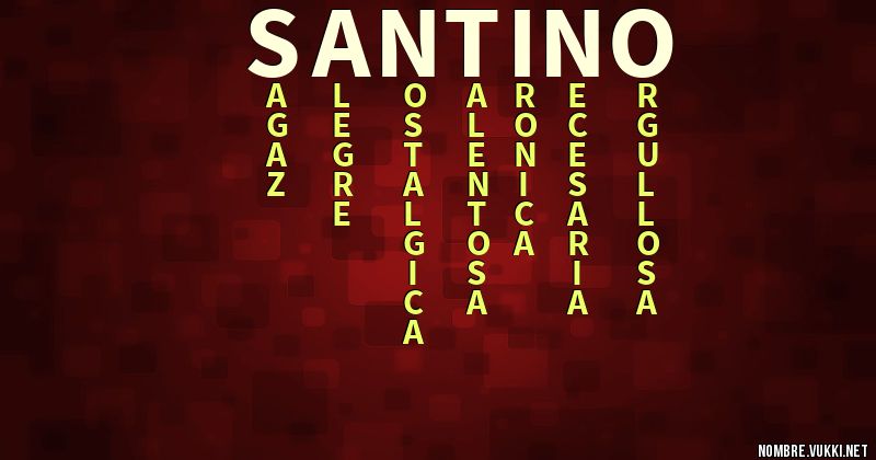 Acróstico santino<3