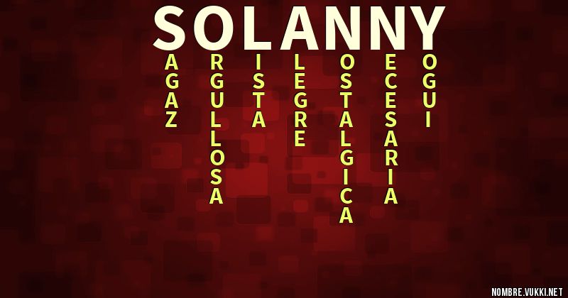 Acróstico solanny
