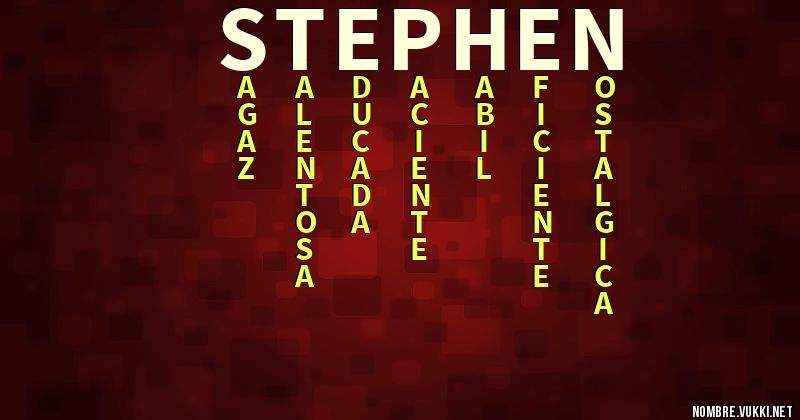 Acróstico stephen