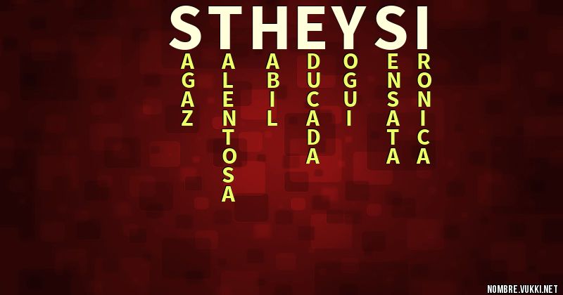 Acróstico stheysi