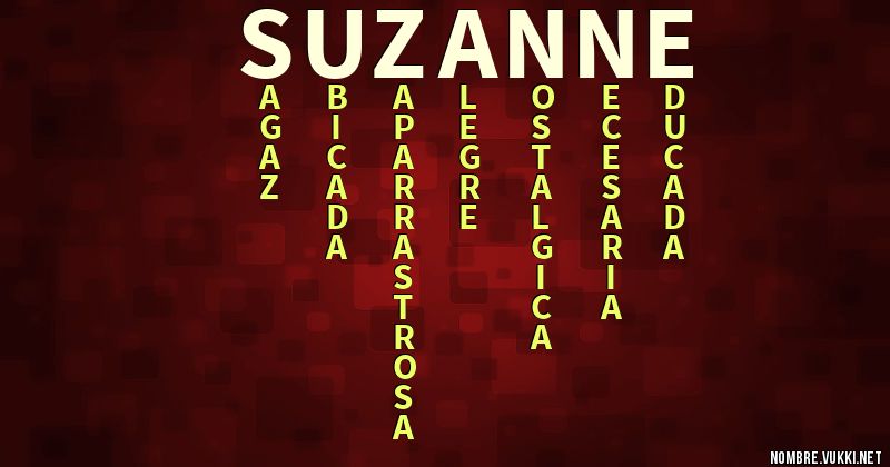 Acróstico suzanne