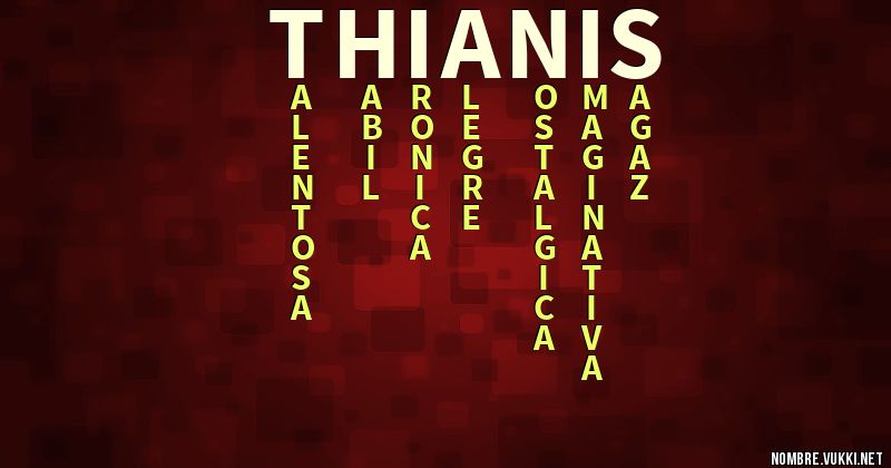 Acróstico thianis