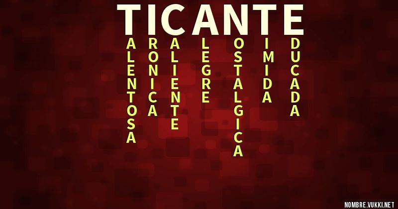 Acróstico ticante