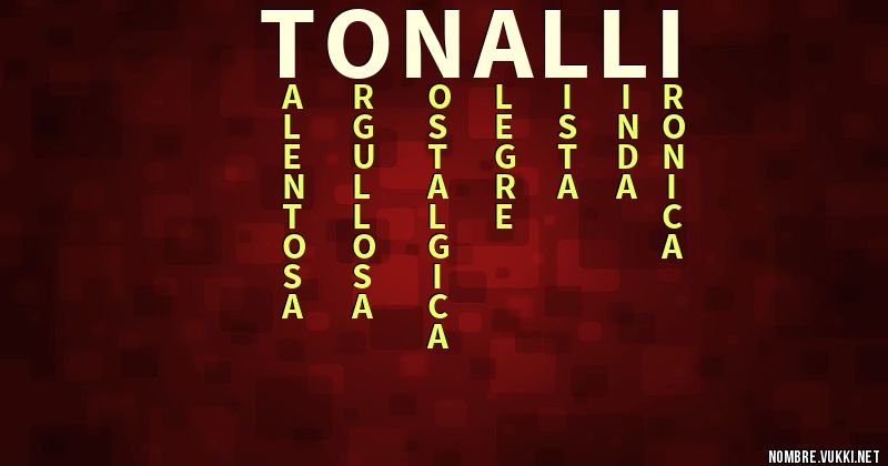 Acróstico tonalli