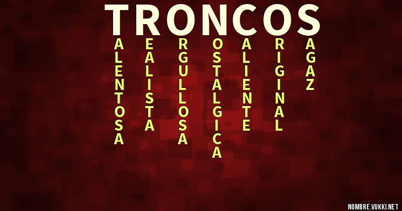 Acróstico troncos