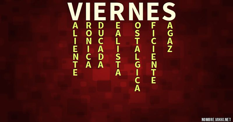 Acróstico viernes