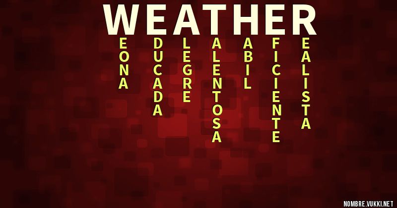 Acróstico weather
