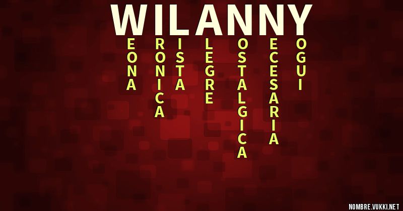 Acróstico wilanny
