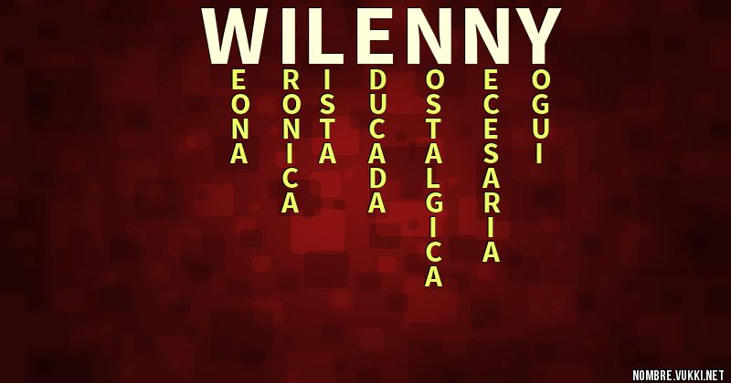 Acróstico wilenny