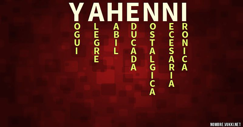 Acróstico yahenni