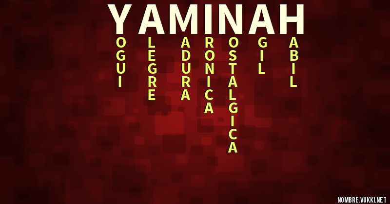 Acróstico yaminah