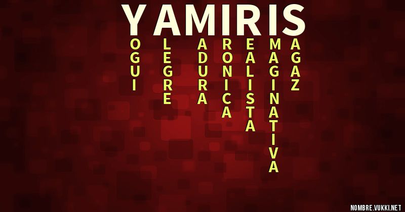 Acróstico yamiris