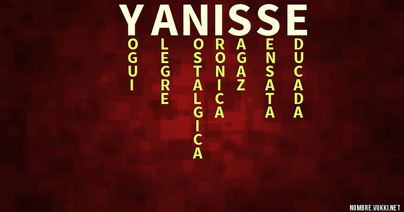 Acróstico yanisse