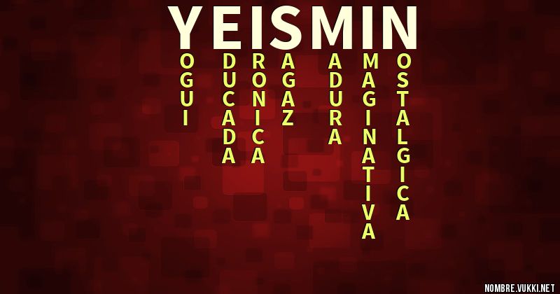 Acróstico yeismin