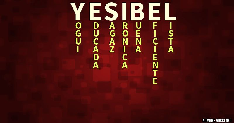 Acróstico yesibel