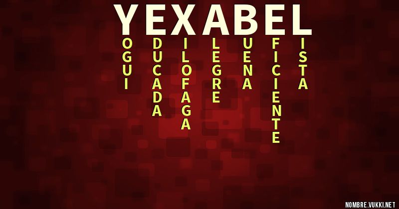 Acróstico yexabel