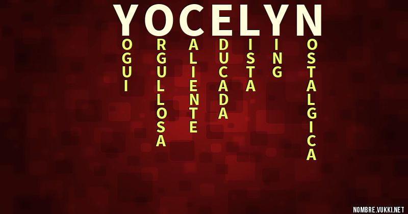 Acróstico yocelyn