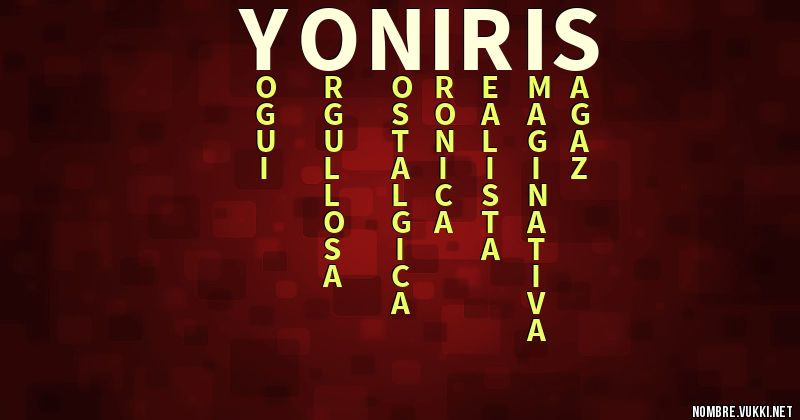 Acróstico yoniris