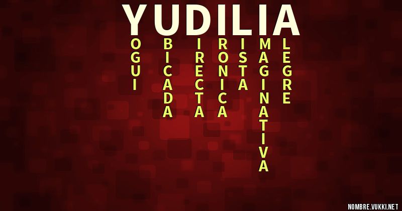 Acróstico yudilia